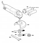 Bosch 0 601 801 034 GWS 9-125 Angle Grinder Spare Parts